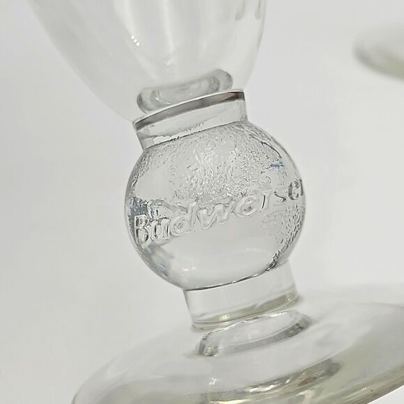 Set of 2 Budweiser Millennium  Footed Pilsner Glasses - Anheuser-Busch - Picture 2 of 8